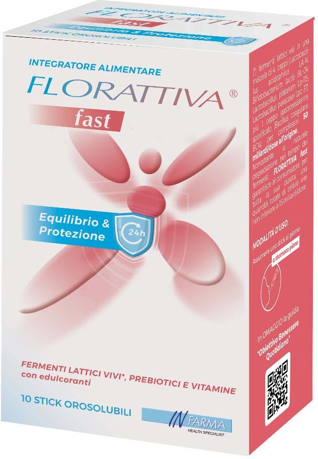 INFARMA Srl Florattiva Fast, 10 Stick