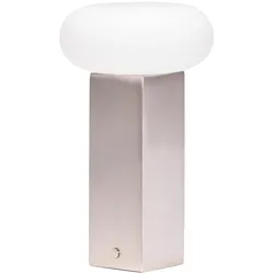 Hübsch, Tischlampe, Low Tragbare Lampe Nickel