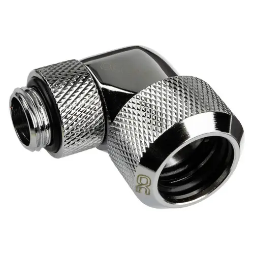 Alphacool Eiszapfen Anschluss 90 Grad G1/4 Zoll AG auf 16mm AD Hardtube Wasserkühlung-Winkelverbinder