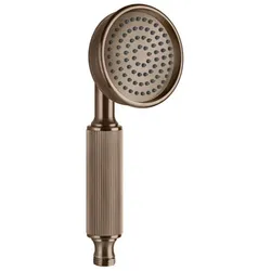 Gessi Venti20 Antikalk-Handbrause, 1 Strahl, Eigensichere Handbrause aus Metall, 65154708, Farbe: Kupfer gebürstet PVD