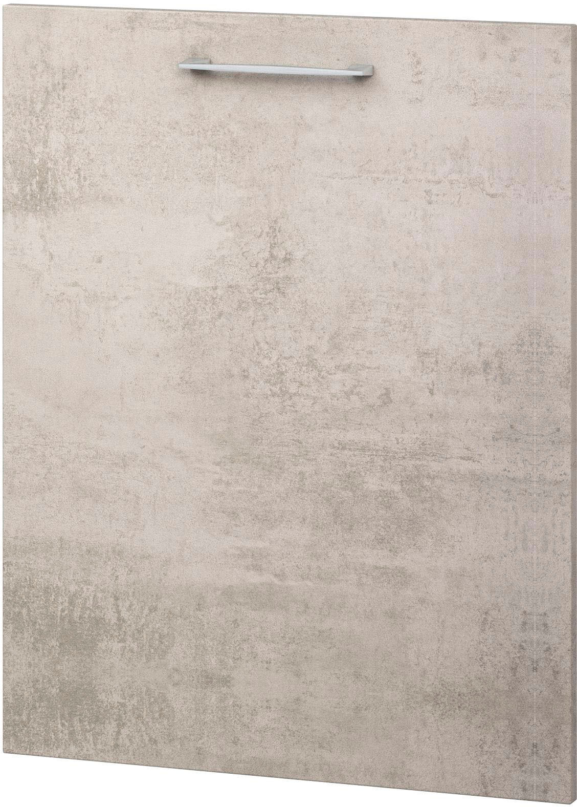 Möbelblende EXPRESS KÜCHEN "Trea TGS60-01", grau (betonfarben hell), B:60cm H:75cm T:1,6cm, Holzwerkstoff, Möbelblenden, Möbelblende, für voll integrierbare Geschirrspüler