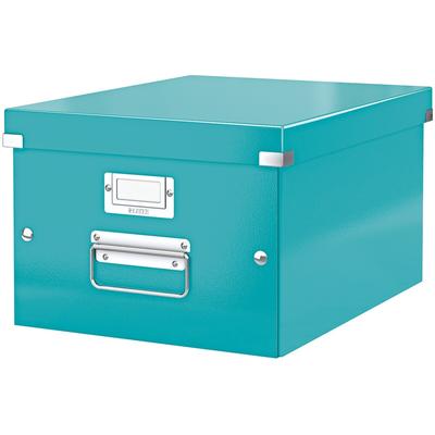 LEITZ Ablagebox Click & Store A4 eisblau Packung mit 6 Stück