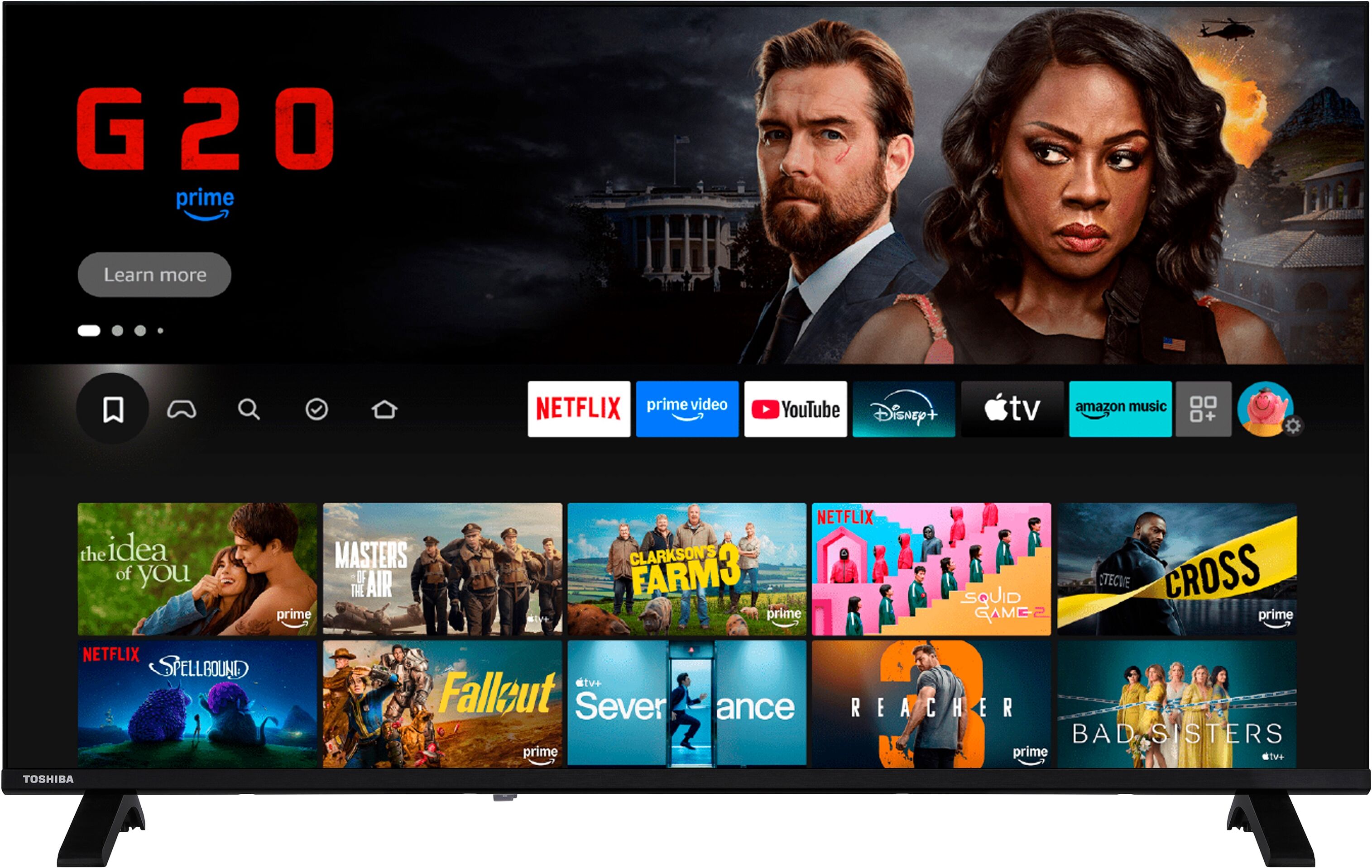 Toshiba DLED-Fernseher "40LF2663DAZ", Energieeffizienz: D, schwarz, 40 ″, Fernseher, DLED-Fernseher