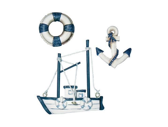 Rayher Polyresin-Streuteile Krabbenkutter 4-8 cm 3 Stück