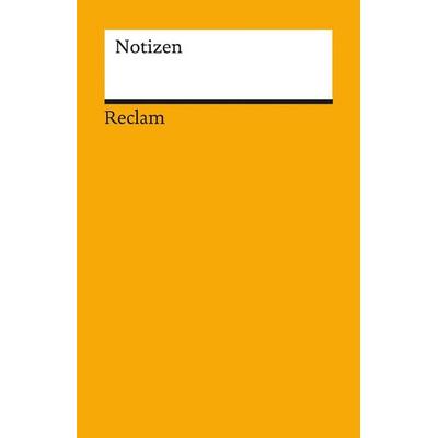 Notizen, Notizbuch von , Philipp Reclam Jun., 978-3-15-095006-7