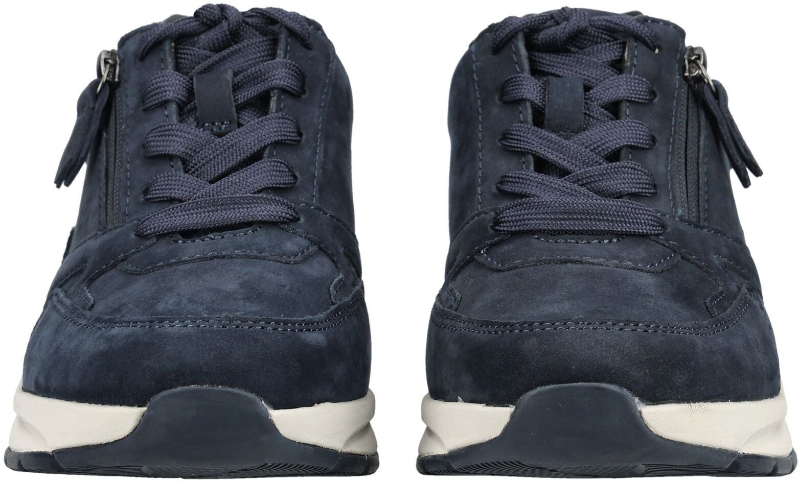 Sneaker GABOR "Gabor Sneaker Nubukleder", Damen, Gr. 37,5, blau, Nubukleder, Schuhe Sneaker