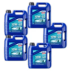 5x Motoröl LIQUI MOLY 25077 Marine PWC Oil 10W-40 Boot Schiff 4 Liter