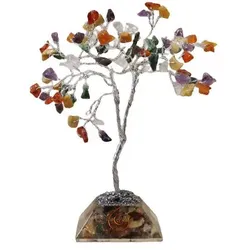 Gemstone Tree with Organite Base - 80 Stone - Multi