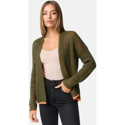 PM SELECTED Damen Auffallende Strickjacke Cardigan in Kontrastfarben in Einheitsgröße PM75