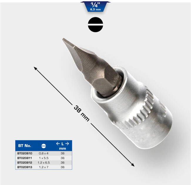 Brilliant Tools Douille plate 1/4