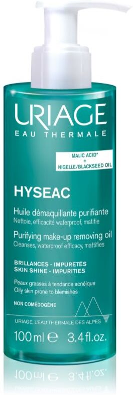 Uriage Hyseac Purifying Make-up Removing Oil Renseolie Til fedtet hud med tendens til akne 100 ml