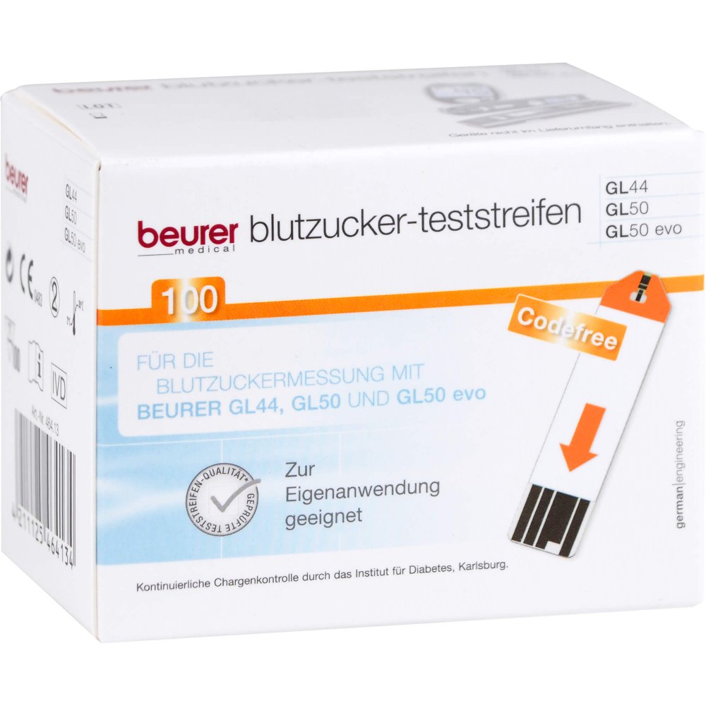 1001 Artikel Medical GmbH Beurer Gl44/gl50 Blutzucker-teststreifen 12772624