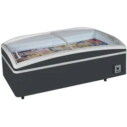 TEFCOLD Supermarkt-Kühler/Gefriertruhe in Anthrazit SHALLOW HEAD A-CF 540l -