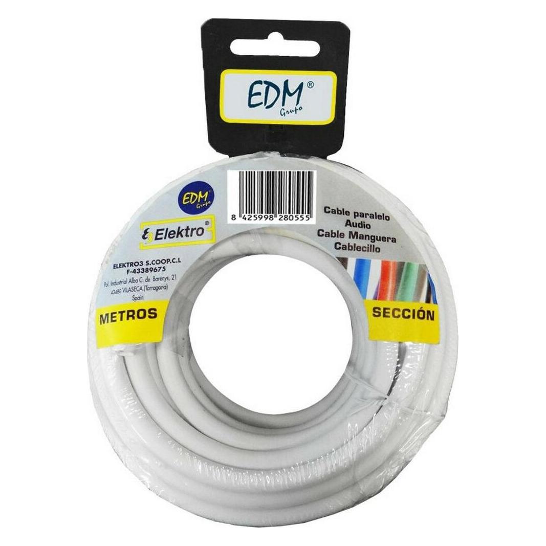 EDM Product Kabel 28056 Weiss 2 X 0,75 Mm 10 M (10 m) (45396105)