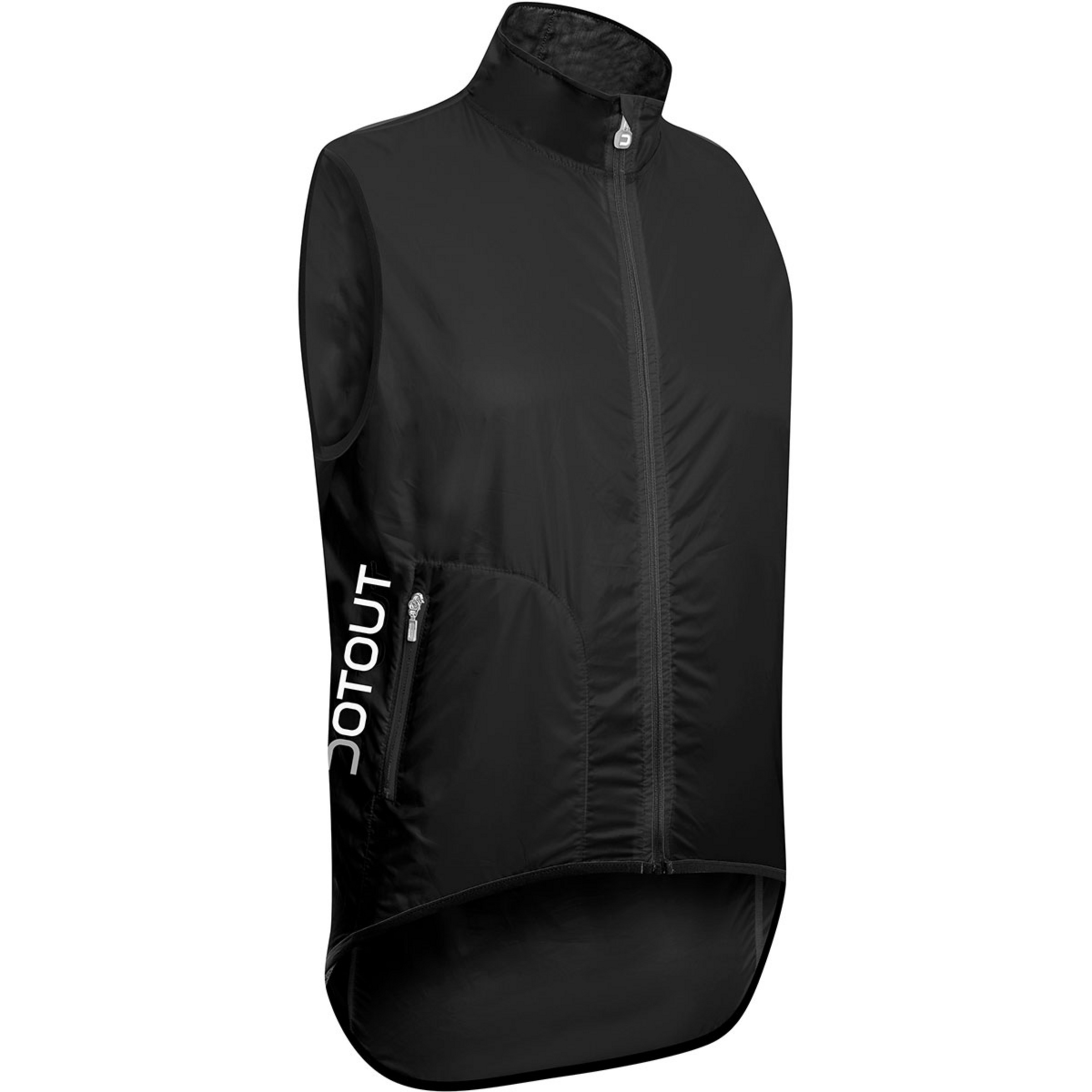 Dotout Tempo Weste Herren Fahrradwesten schwarz Größe M Rennrad | Gravel Klein verpackbar Wasserabweisend
