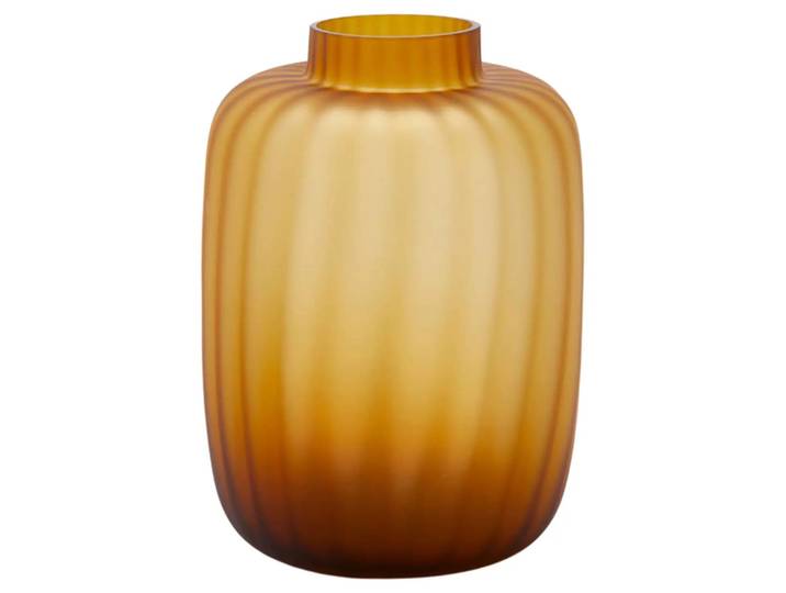 Vase Bernstein Matt H: 35 cm Edg / Farbe: Bernstein