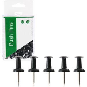 BNT Pinnadeln 745610, Kopf aus Kunststoff, schwarz, 100 Stück
