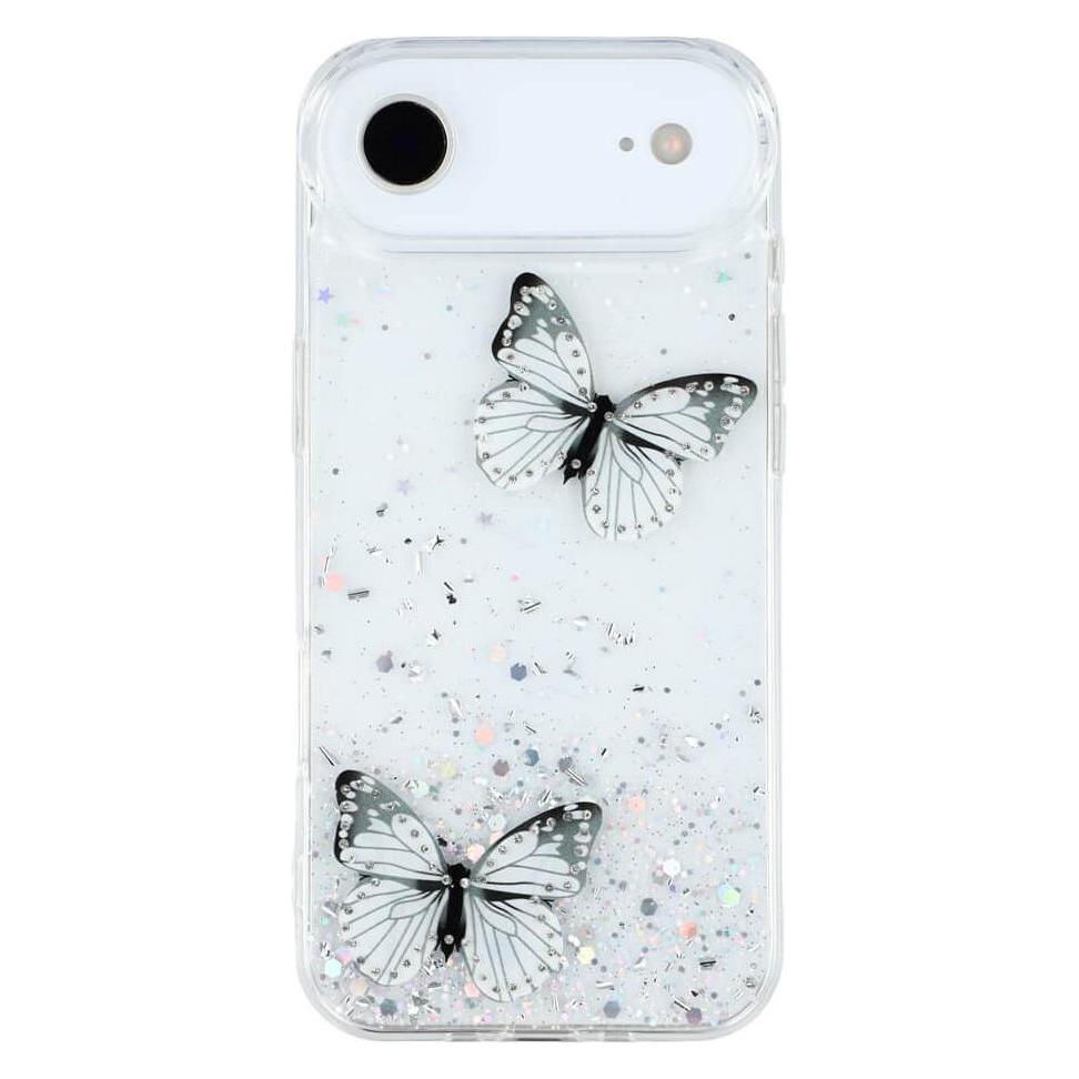 Cover-Discount iPhone 17 Air - Glitzer Hülle Schmetterlinge (Apple iPhone Air) (62902983)