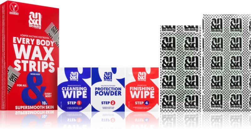 A.N.D. Beauty Wax Strips Every Body depilatory wax strips for the body 2x10 pc
