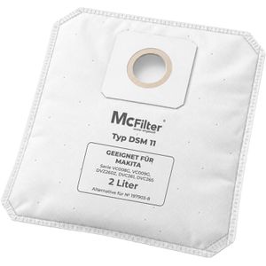 McFilter Staubsaugerbeutel DSM 11, 430240158, für Rucksacksauger Makita DVC & VC0 Serie 10 Stück