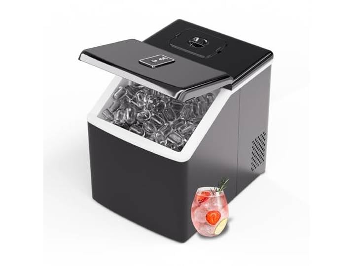 Klarstein Eiswürfelmaschine – Edelstahl, 13 kg/24 h, Touchscreen, kristallklare Eiswürfel, niedriger Energieverbrauch, Ideal für Partys/Gartenfeste
