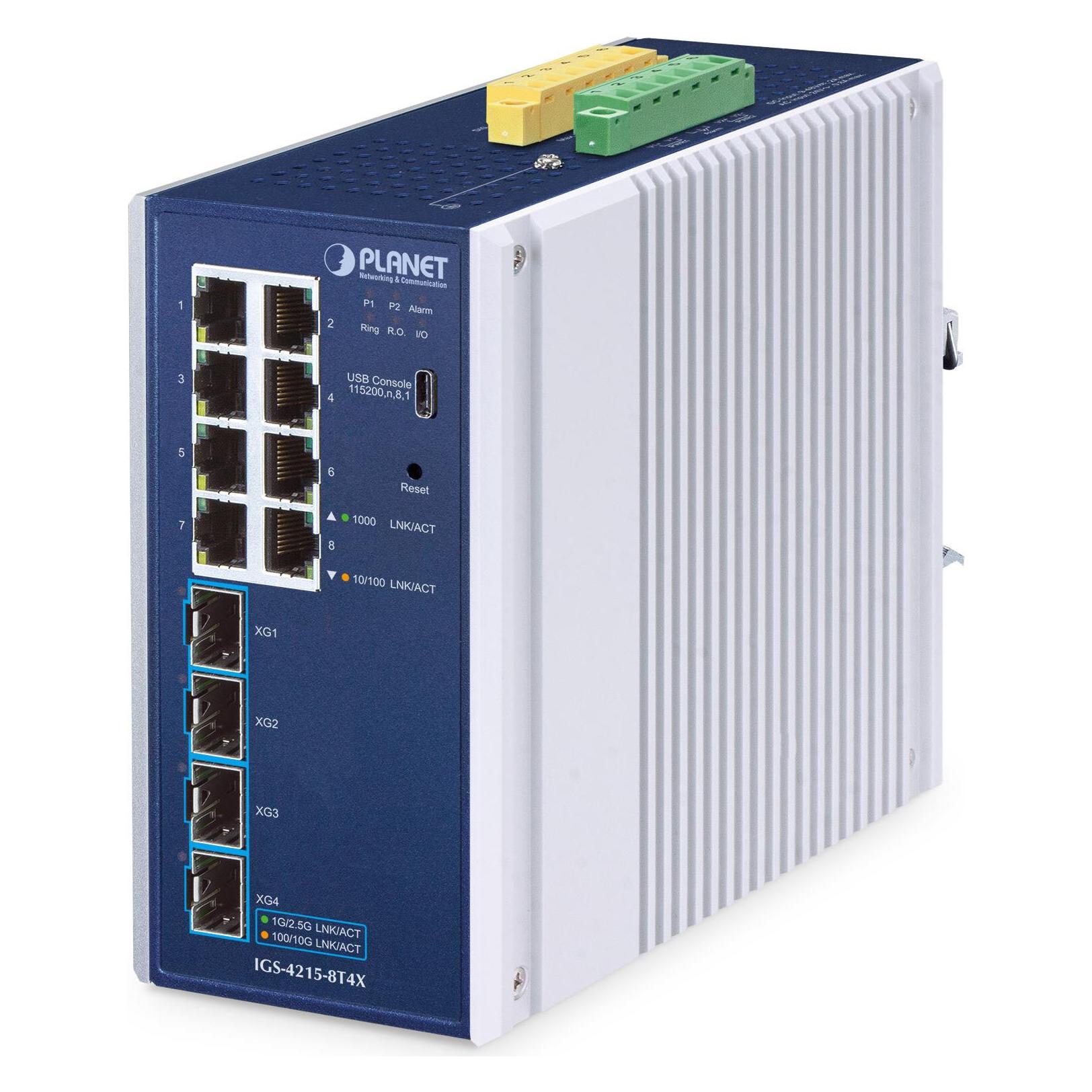 Planet Industrial L2/L4 8-Port Managed Switch IGS-4215-8T4X (8 Ports) (IGS-4215-8T4X)