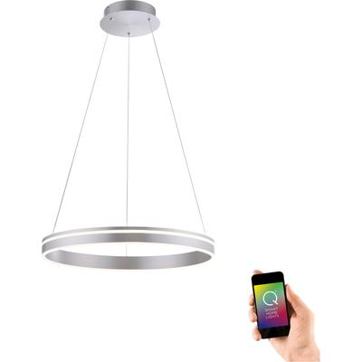 LED Pendelleuchte "Q-VITO", stahlfarben, 1, Ø 59cm, 1 Stk., NEUHAUS Q SMART HOME LIGHTS, Leuchten, LED Pendelleuchte