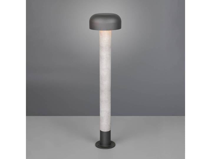 Trio Lighting Wegeleuchte Fraser, dimmbar, alu / grau / zink, Aluminium, Außenleuchte