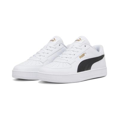 Sneaker PUMA "CAVEN 20", Damen, Gr. 40, puma weiß, puma schwarz, gold, Synthetik, unifarben, Schuhe Sneaker