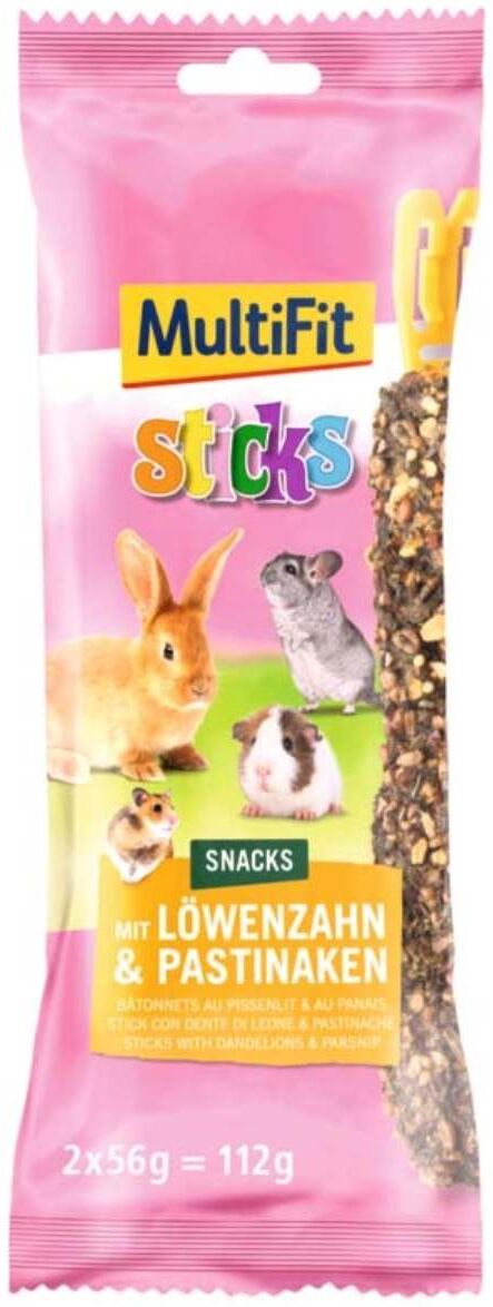 MultiFit Snack Stick per Roditori 2PZ DENTE DI LEONE E PASTINACA