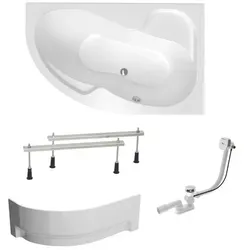 Laguna Fortuna Plus Asymmetrische Badewanne SIKOFO1700PAPNP