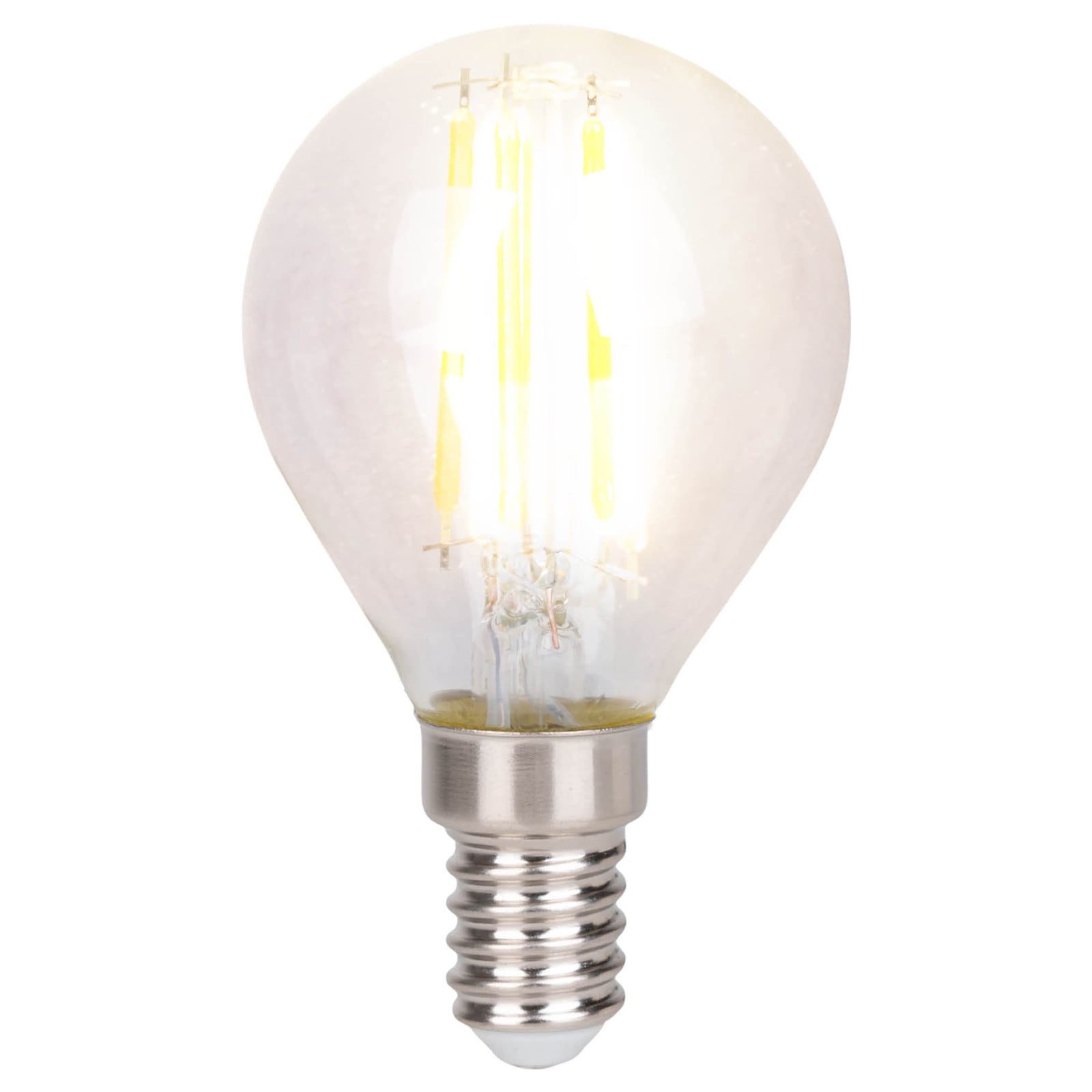 home24 Daffy type B LED-lichtbron set van 6, zilver/transparant, Ø 4 cm