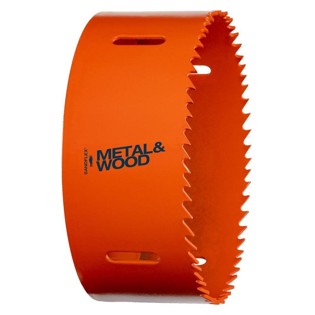 Bahco Sandflex Bimetall-Lochsäge für Metall/Holzplatten/Kunststoff 114 mm - Kartonverpackung (114 mm) (3830-114-C)