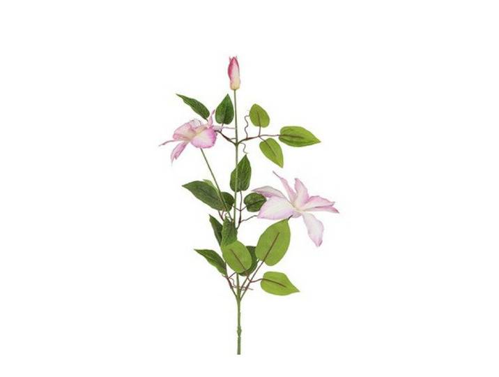 Countryfield zijden bloem Clematis 85 cm roze
