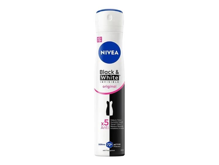 NIVEA Black &amp; White Invisible Déodorant Spray Pour Femme, 200 ml