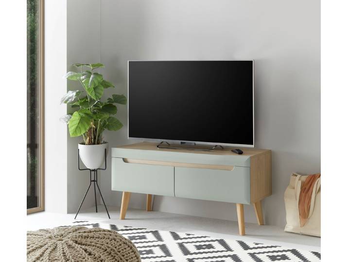 Home affaire Lowboard Torge, TV-Unterschrank, TV-Kommode, Fernsehschrank, TV-Board (1 St), abgeschrägte Füße, drei Farben, Scandi Design, 107 cm breit