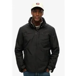 Superdry für Herren. M5012163A Non Hood Logo Windbreaker Jacke schwarz (XXL), Lässig, Polyester