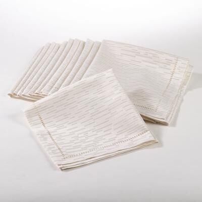 Saro Lifestyle Hemstitched Design Napkin (Set of 12)