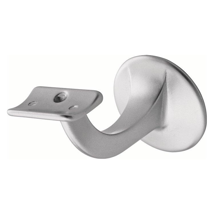 Hermeta Handlaufträger 3506 Aluminium silberfarbig eloxiert Durchmesser Wandplatte 56 mm gewölbte Auflage (Aluminium) (3506-01E)