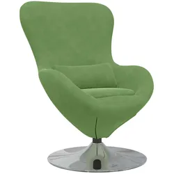 vidaXL Eiersessel Hellgrün 63 x 73 x 90 cm Samt