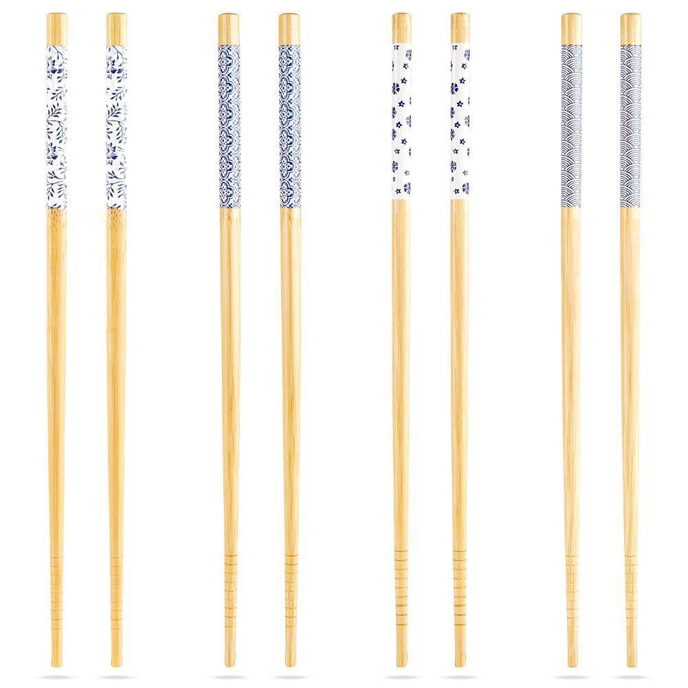 Excellent Houseware Bamboe sushi stokjes, 8 stuks, 24 cm