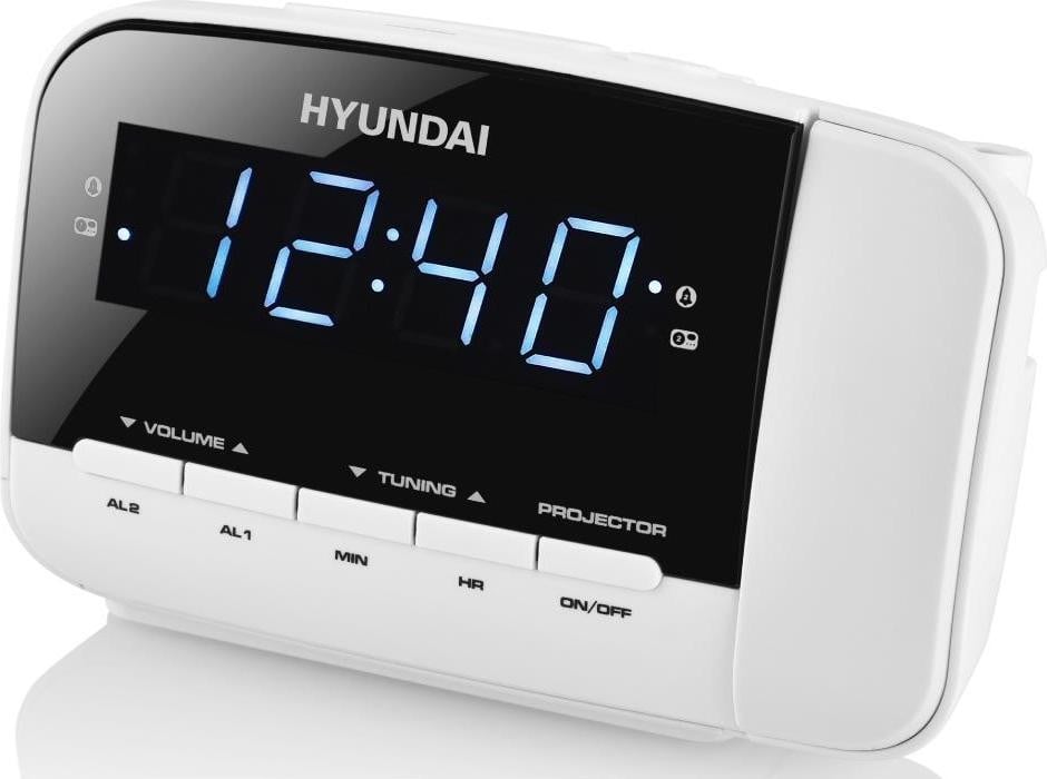Hyundai RAC 481 PLL radio-wekker wit