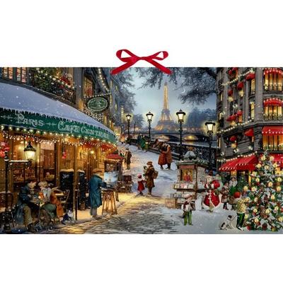 Wand-Adventskalender – Romantische Weihnachten in Paris