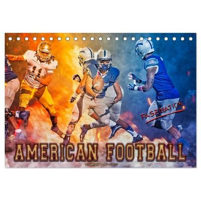 Faszination American Football (Tischkalender 2027 DIN A5 quer), CALVENDO Monatskalender