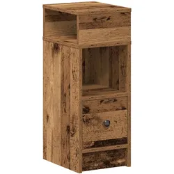 vidaXL Nachttisch mit Schublade Altholz-Optik 25x31x66 cm