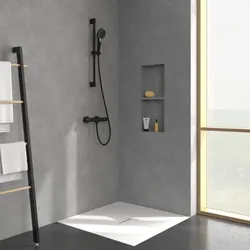 Villeroy & Boch Verve Showers Duschgarnitur TVS109007000K5 3-strahlig, Wandmontage, matt black