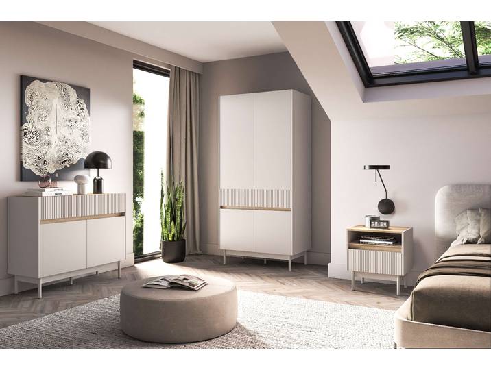 Schlafzimmer-Set Schlafzimmer Set 3-teilig – DUNEA