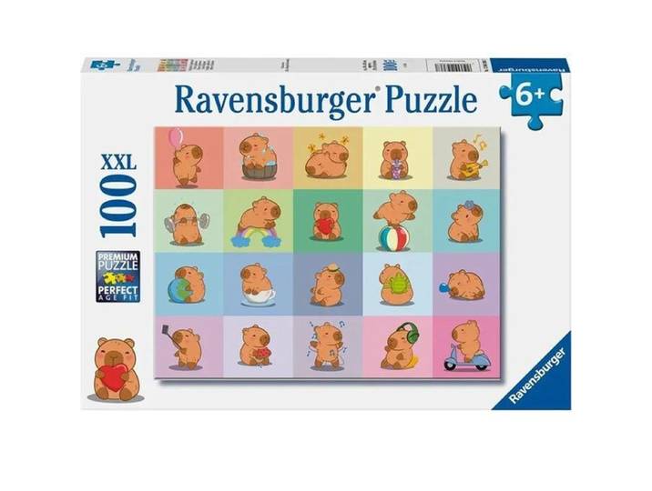 Ravensburger 120043867 - Puzzel 100 XXL - Capibara's