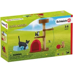 Schleich® Spielfiguren-Set Farm World Spielspaß für niedliche Katzen 42501