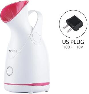 Inspired Living HydraGlow Nano Facial Steamer For Deep Pore Cleansing & Hydration us Plug (100 110v)